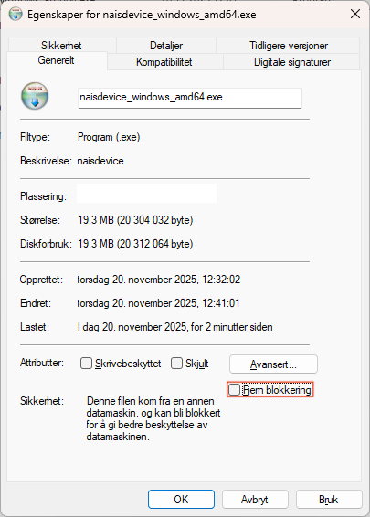 Check the box to remove the block